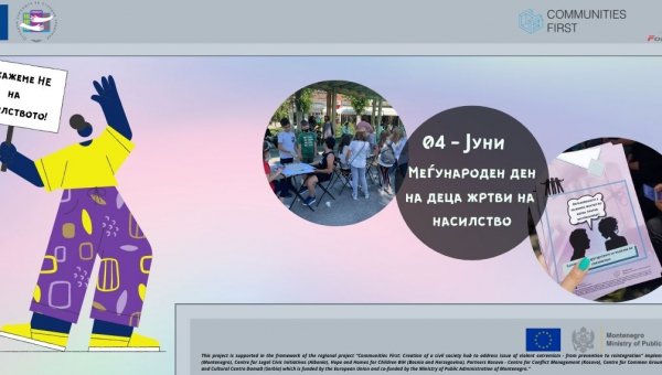 04 Јуни - Меѓународен ден на децата жртви на насилство